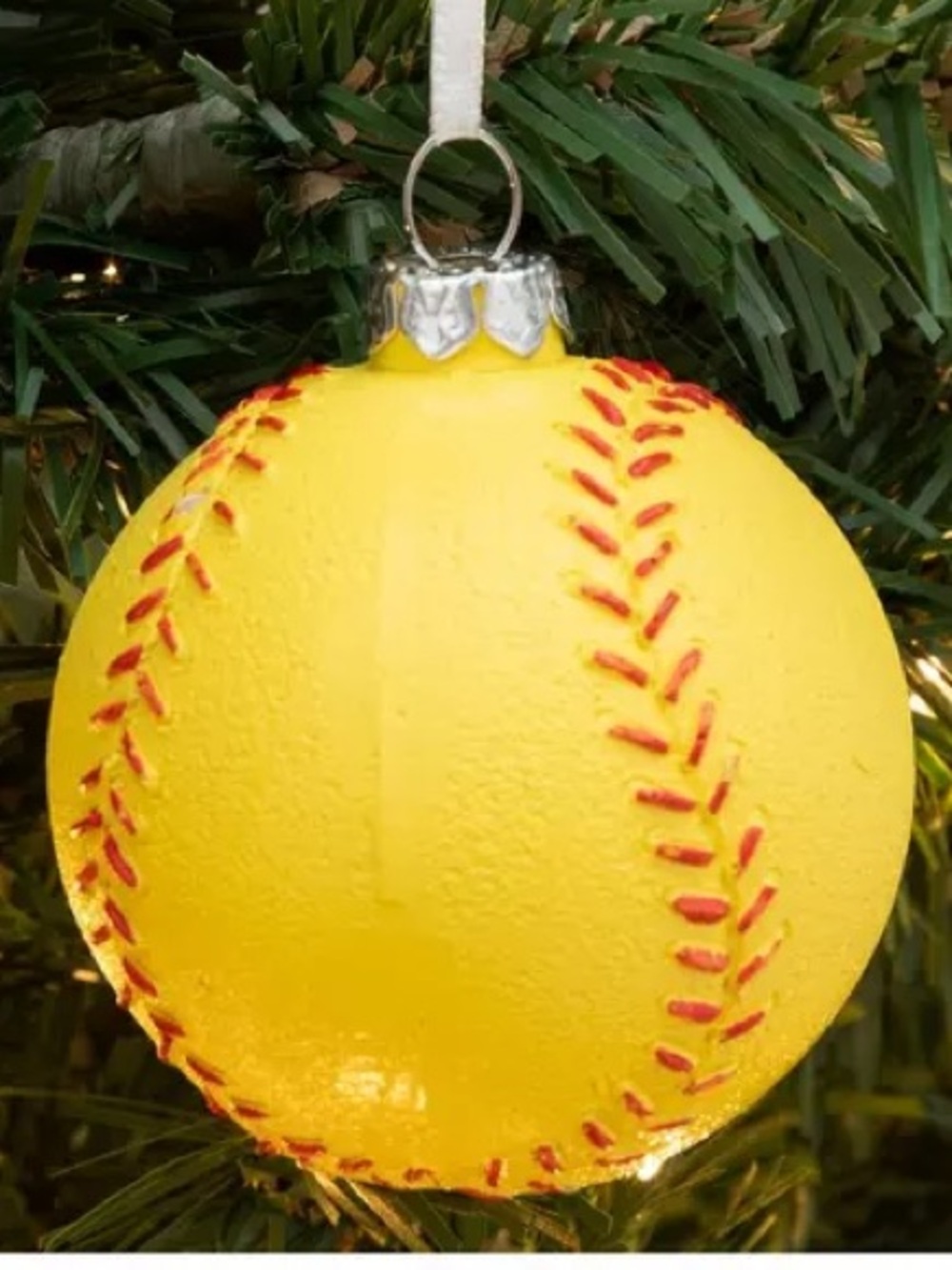 (2) Softball Ornament